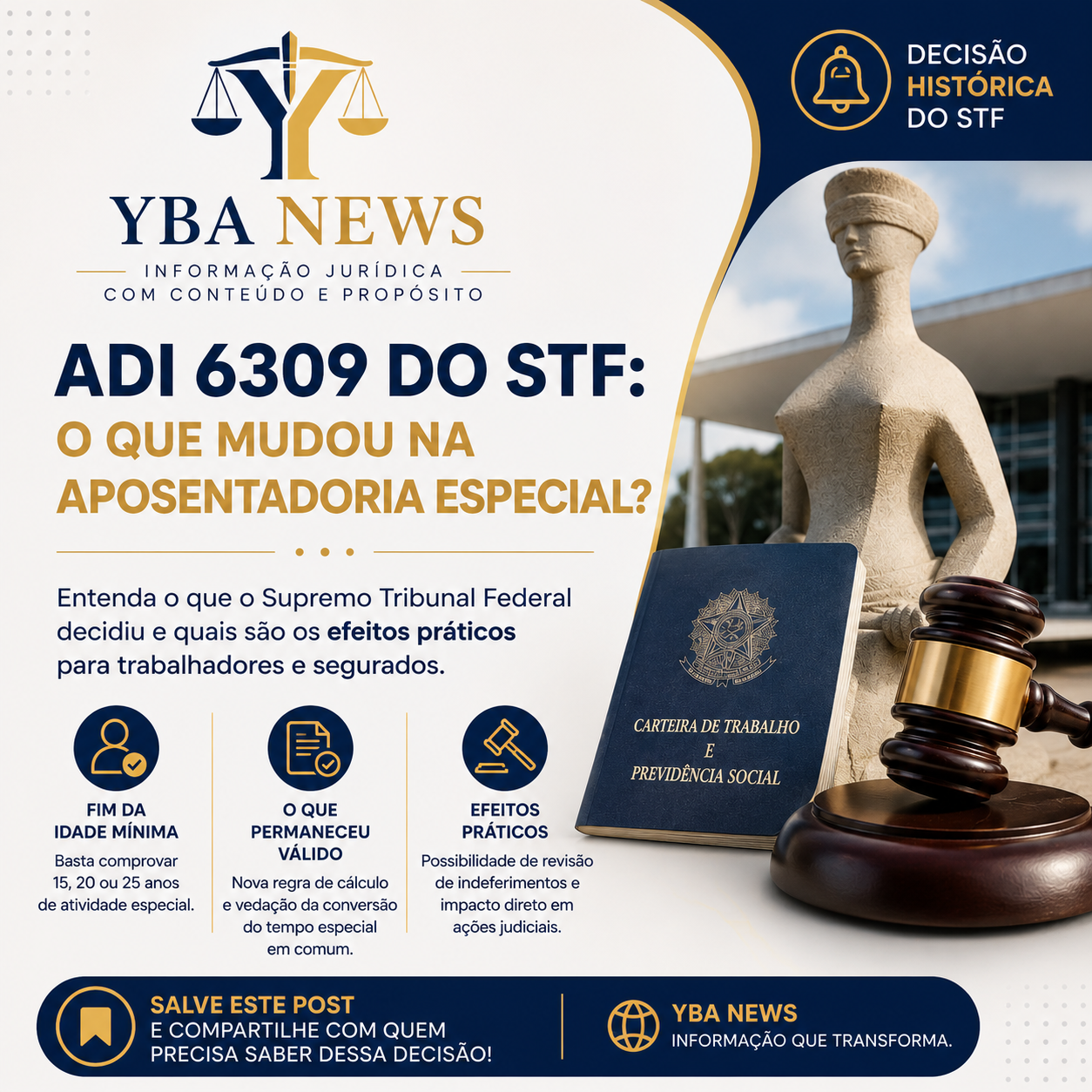 STF PÕE FIM A IDADE MÍNIMA PARA A CONCESSÃO DE APOSENTADORIA ESPECIAL
